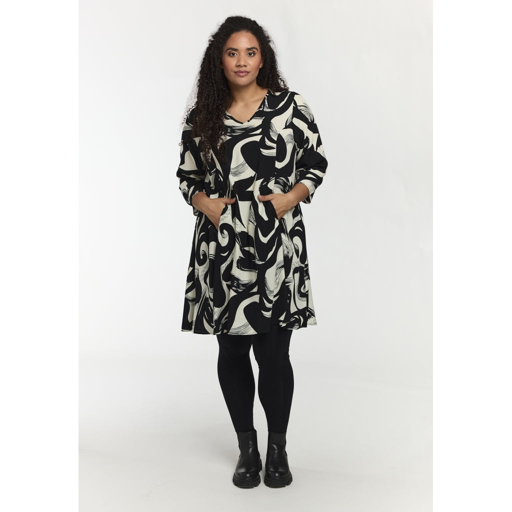 Studio SBirgitte Dress Dress Black with white design